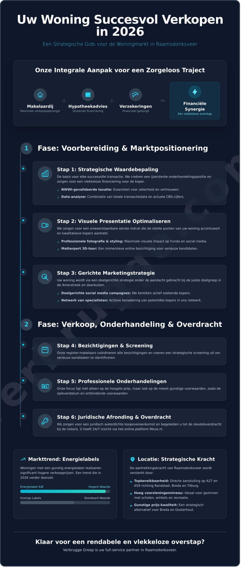 Makelaar Raamsdonksveer: Strategisch advies voor wonen in de Amerstreek (2026) - Infographic